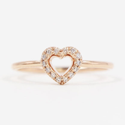 Diamond Wedding Band, Diamond Wedding Ring, Diamond Engagement Band, Diamond Engagement Ring, Heart Diamond Set Ring