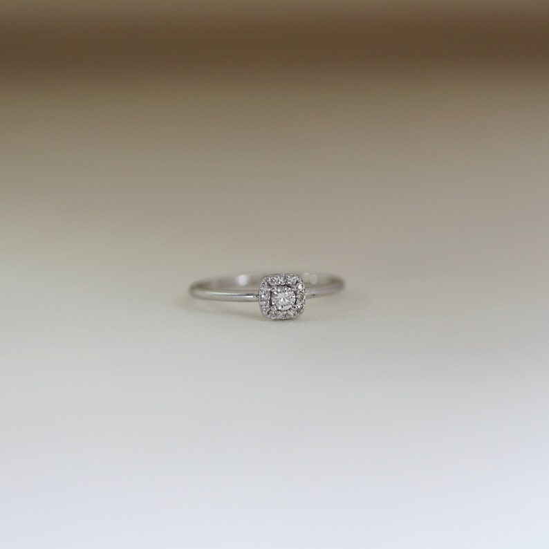 Cushion Shape Halo Ring, Diamond Halo Ring, Halo Diamond Ring, Diamond Wedding Ring, Wedding Band, Diamond Ring, Diamond Engagement Ring