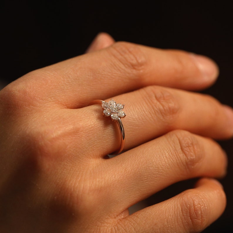 Engagement Ring, Diamond Wedding Band, Diamond Ring, Natural Diamond Wedding Ring, Diamond Engagement Band, Diamond Engagement Ring